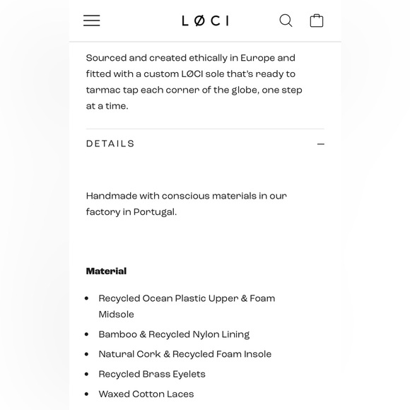 LOCI sz 41 vegan low-top casual sneakers, water resistant, made in Portugal, EUC - Picture 7 of 8